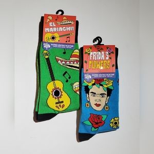 Cinco de Mayo Hispanic Heritage 2 Pack Adult Unisex Crew Socks Shoe Size OSFM